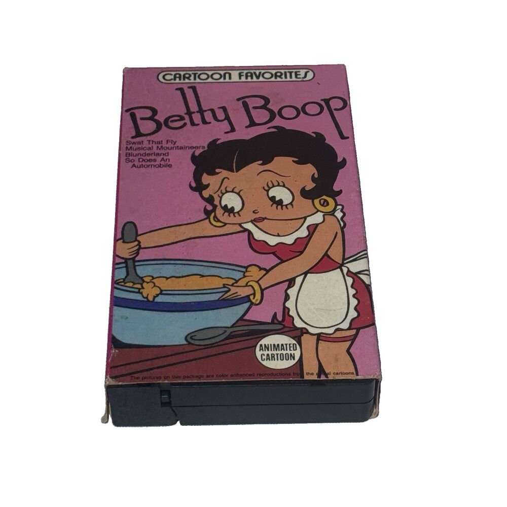 Vintage Betty Boop Cartoon Favorites VHS 1988 Swat That Fly/Musical Mountaineers